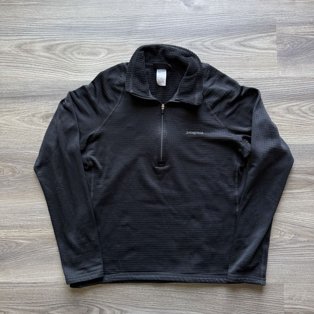 VTG Patagonia Fleece Womens Small Black R1 Regulator Full Zip Jacket Waffle